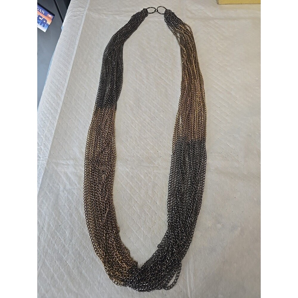 Vintage Multi Strand Chain Necklace